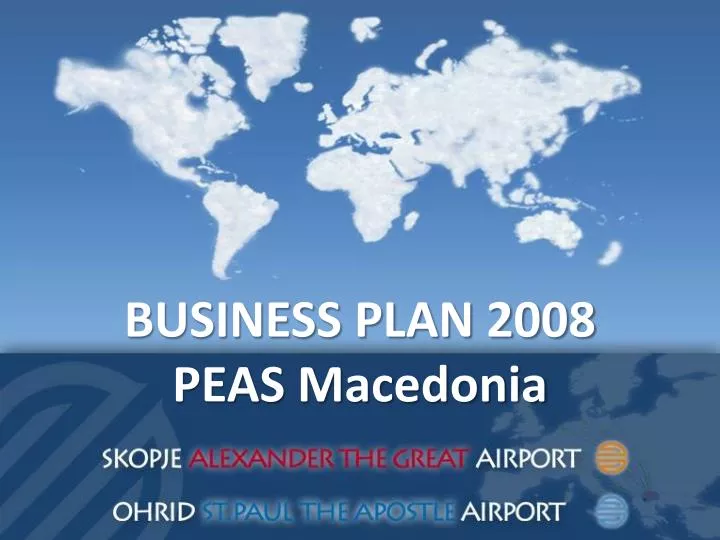 business plan 2008 peas macedonia