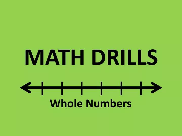 math drills