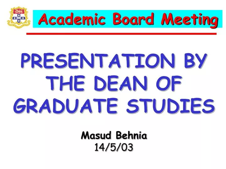 academic board meeting