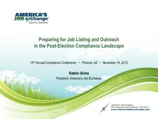 preparing for job listing and outreach in the post election compliance landscape