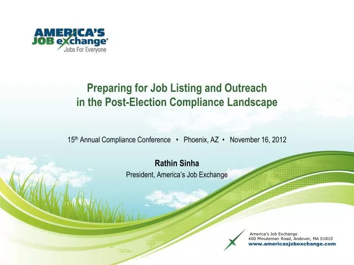 preparing for job listing and outreach in the post election compliance landscape