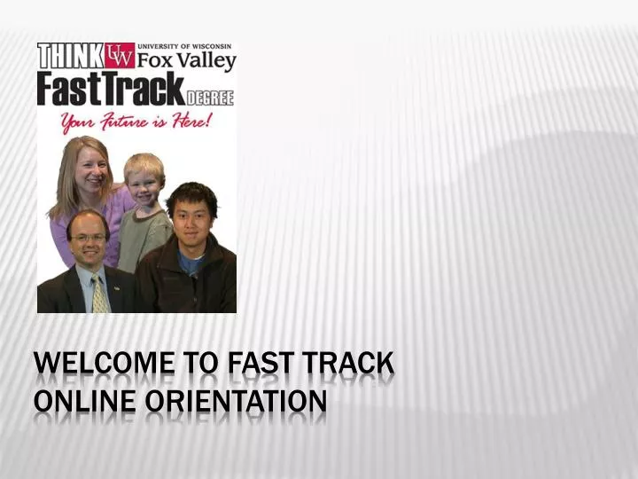 welcome to fast track online orientation