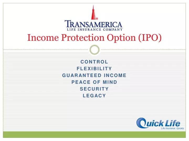income protection option ipo