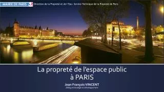 la propret de l espace public paris