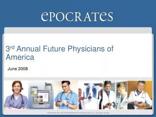 3 rd Annual Future Physicians of America