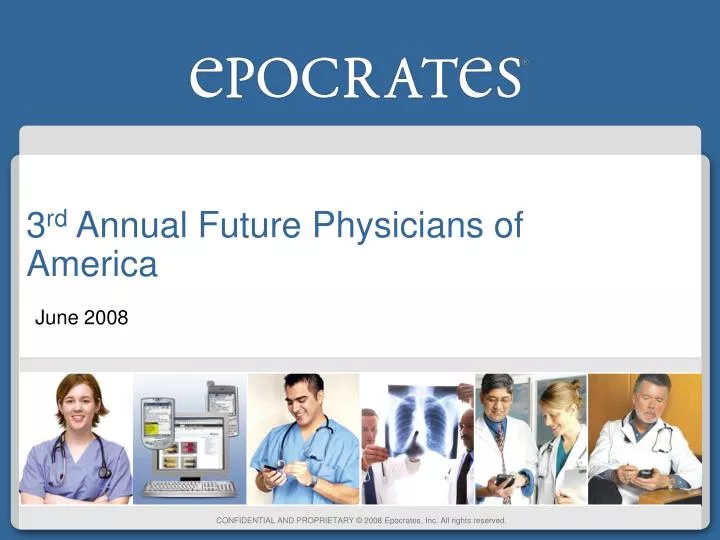 3 rd annual future physicians of america