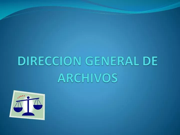 direccion general de archivos