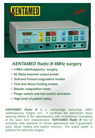 KENTAMED Radio B 4MHz surgery