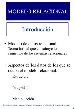 modelo relacional