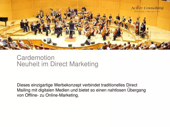 cardemotion neuheit im direct marketing