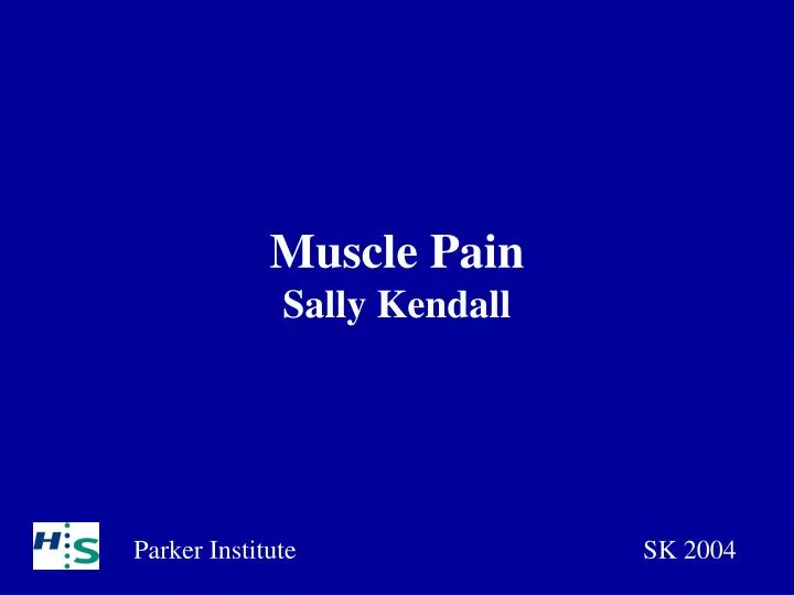 muscle pain sally kendall