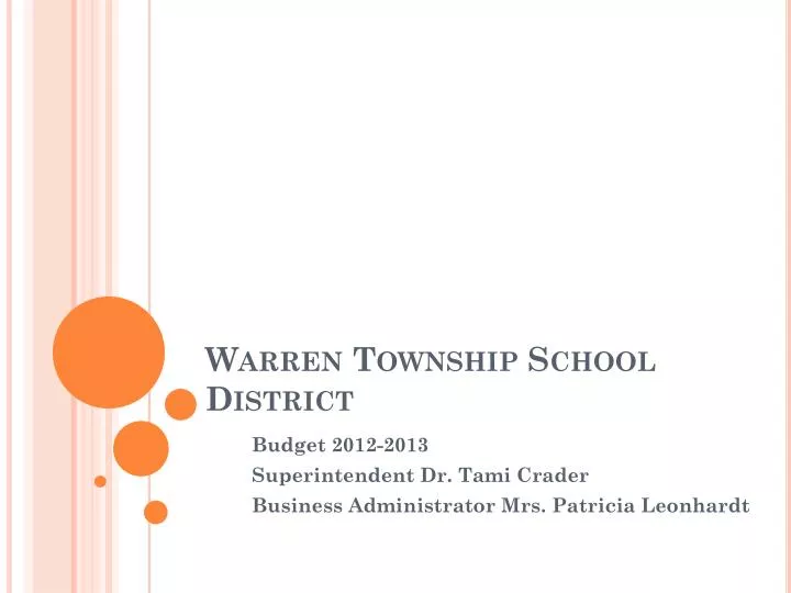 warren township school district