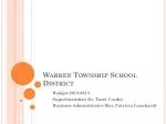 Warren Township School District - slide 1