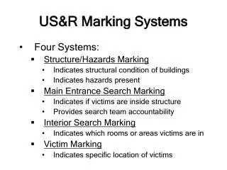 US&amp;R Marking Systems