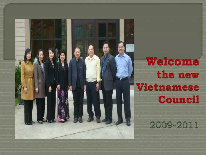 welcome the new vietnamese council 2009 2011