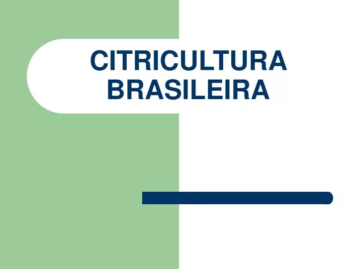 citricultura brasileira