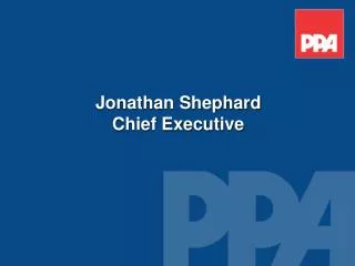 Jonathan Shephard Chief Executive