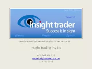 Insight Trader v18.1