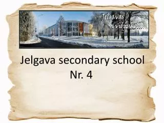 Jelgava secondary school Nr. 4