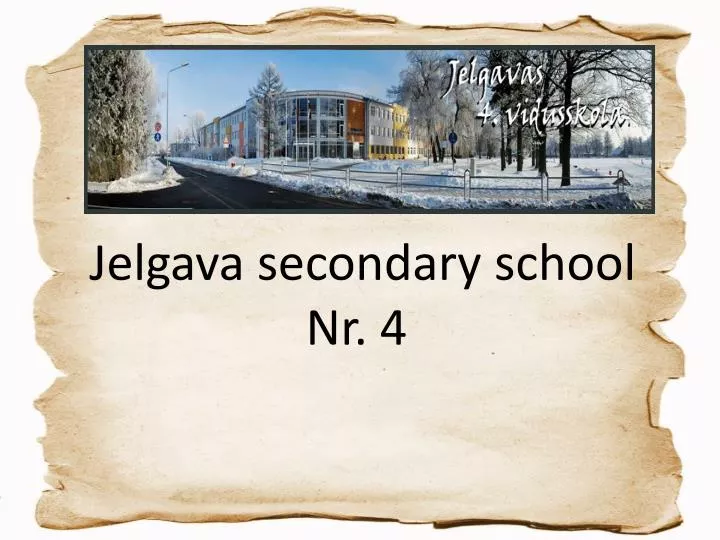 jelgava secondary school nr 4