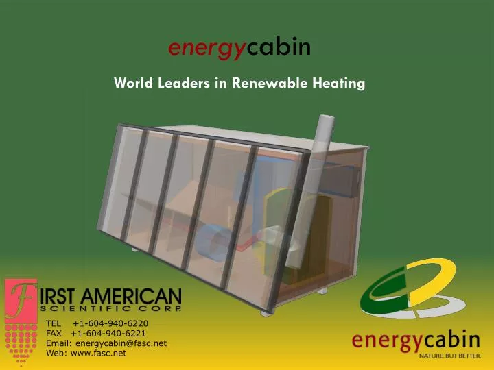 energy cabin world leaders in renewable heating