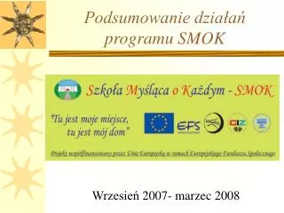 wrzesie 2007 marzec 2008