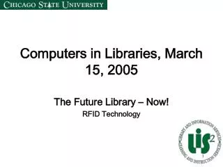 Computers in Libraries, March 15, 2005