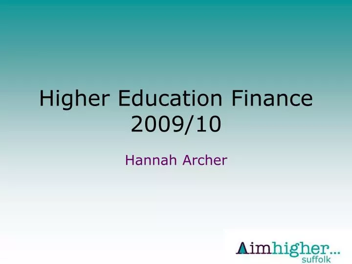 higher education finance 2009 10