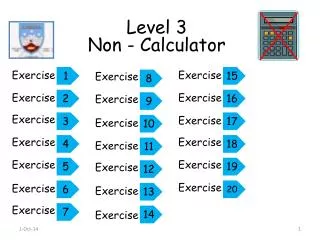 Level 3 Non - Calculator