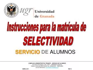 servicio de alumnos