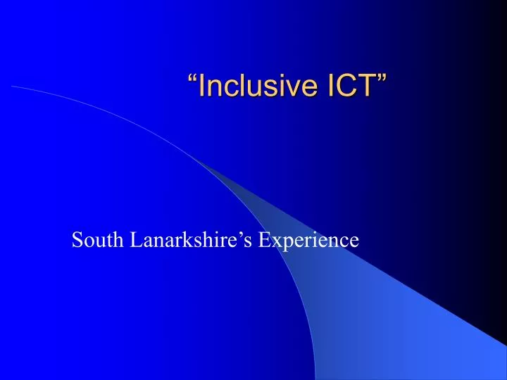 inclusive ict