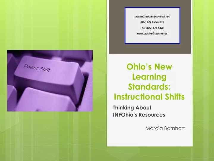 ohio s new learning standards instructional shifts