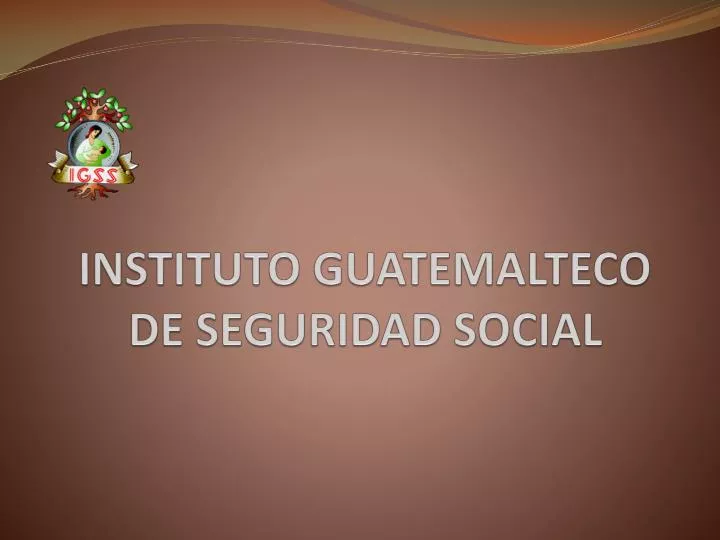 instituto guatemalteco de seguridad social
