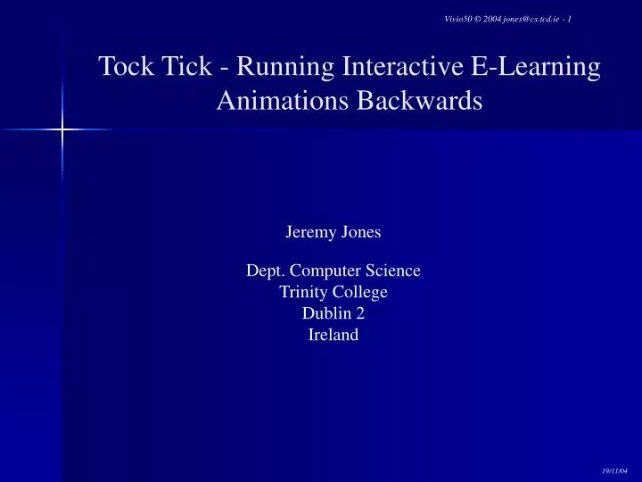 tock tick running interactive e learning animations backwards