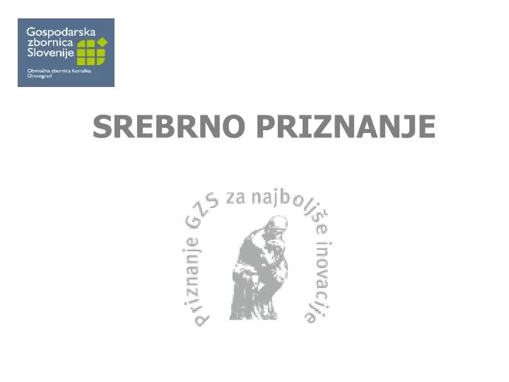 srebrno priznanje