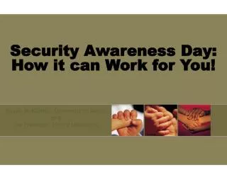 Security Awareness Day: How it can Work for You!