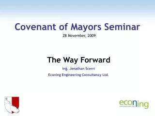 Covenant of Mayors Seminar