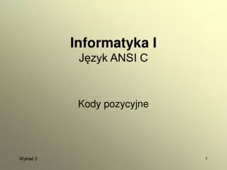 informatyka i j zyk ansi c