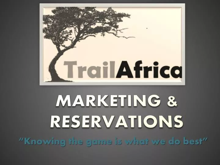 marketing reservations
