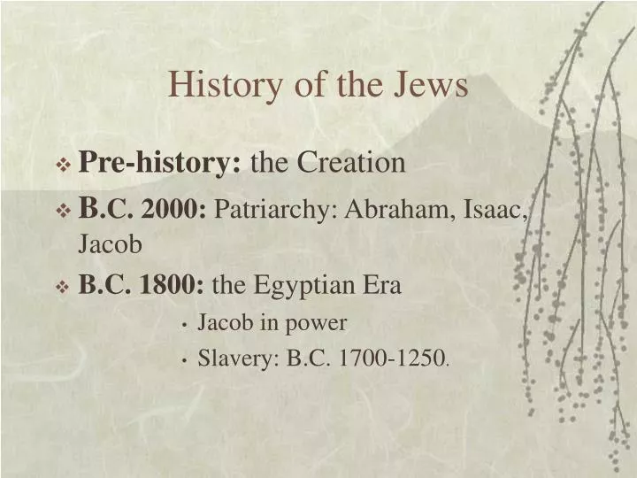 history of the jews