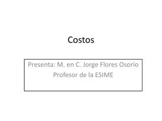 costos