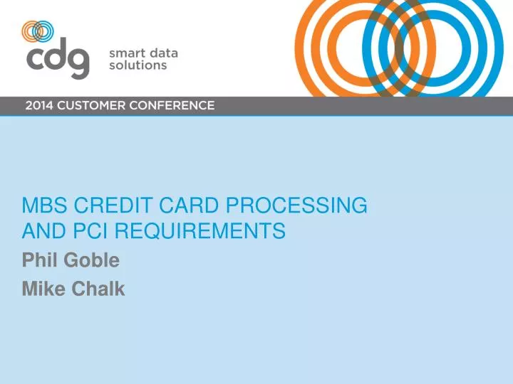 mbs credit card processing and pci requirements
