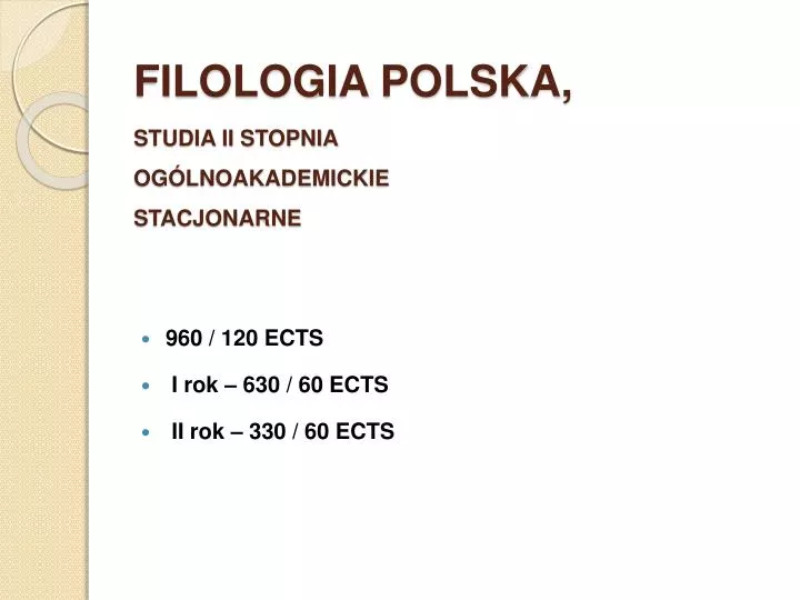 filologia polska studia ii stopnia og lnoakademickie stacjonarne