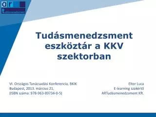 tud smenedzsment eszk zt r a kkv szektorban