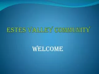 Estes valley community