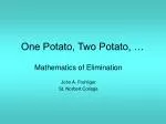 One Potato, Two Potato, … - slide 1
