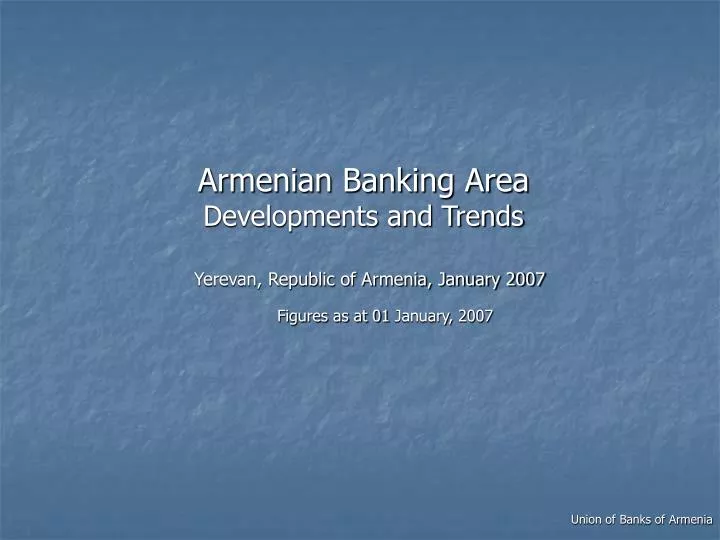 union of banks of armenia