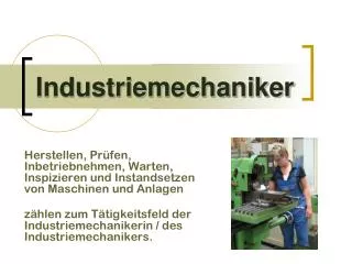 industriemechaniker