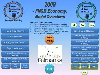 2009 - FNSB Economy: Model Overviews