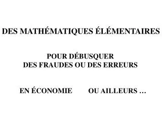 en conomie